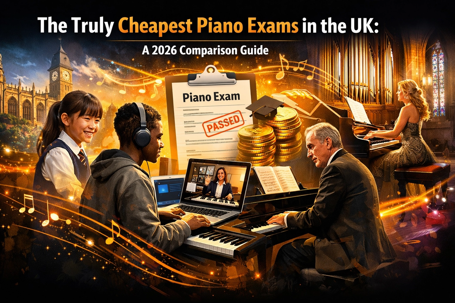[HERO] Los exámenes de piano verdaderamente más baratos del Reino Unido: una guía comparativa de 2026
