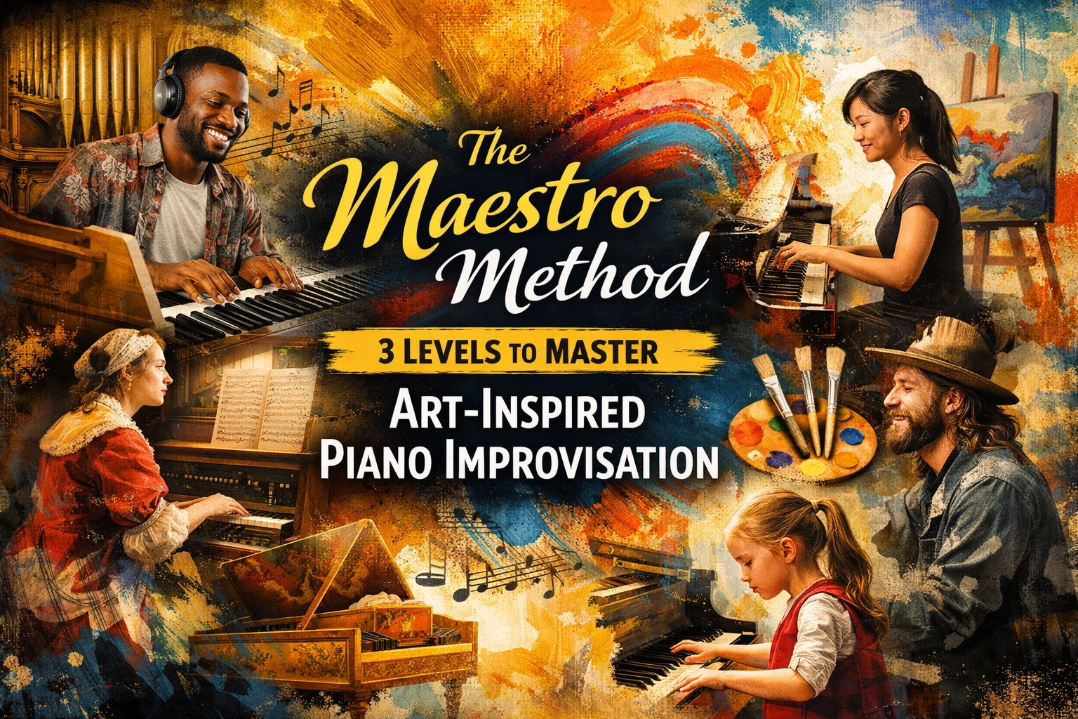 [HERO] De Maestro Methode: 3 niveaus om kunst-geïnspireerde piano-improvisatie te beheersen